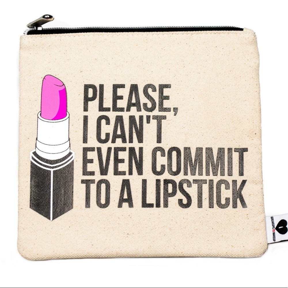 🆕 Large Canvas Makeup Bag: Please, I Can’t Even